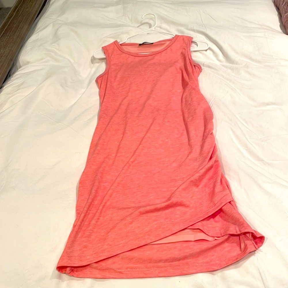 Womens size small peach/pink casual dress. Worn once, in great shape!